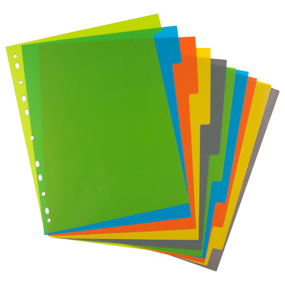 A4 50% Recycled Set 10 Wide Index File Dividers