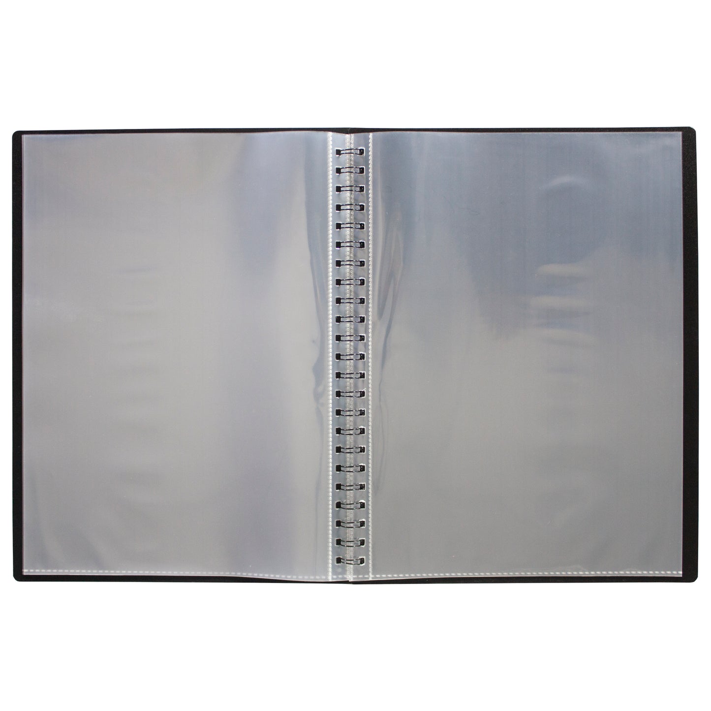 A5 90% Recycled 20 Pocket Fold Flat Spiral Display Book