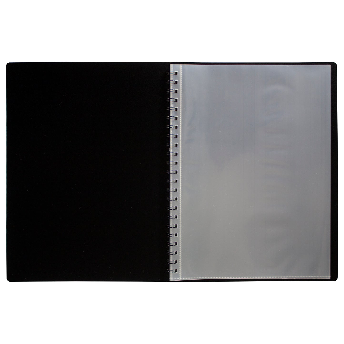 A5 90% Recycled 20 Pocket Fold Flat Spiral Display Book