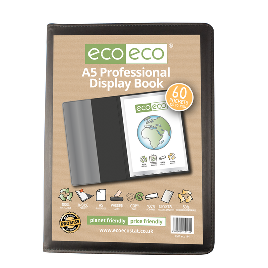 A5 50% Recycled 60 Pocket Professional Display Book