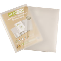 A5 Clear 50% Recycled 100 Pocket Presentation Display Book and Box