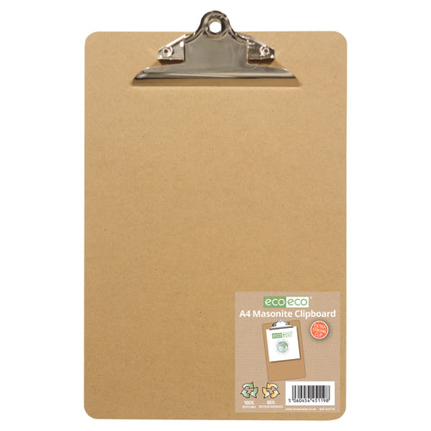 A4 Bulldog Clip Masonite Clipboard